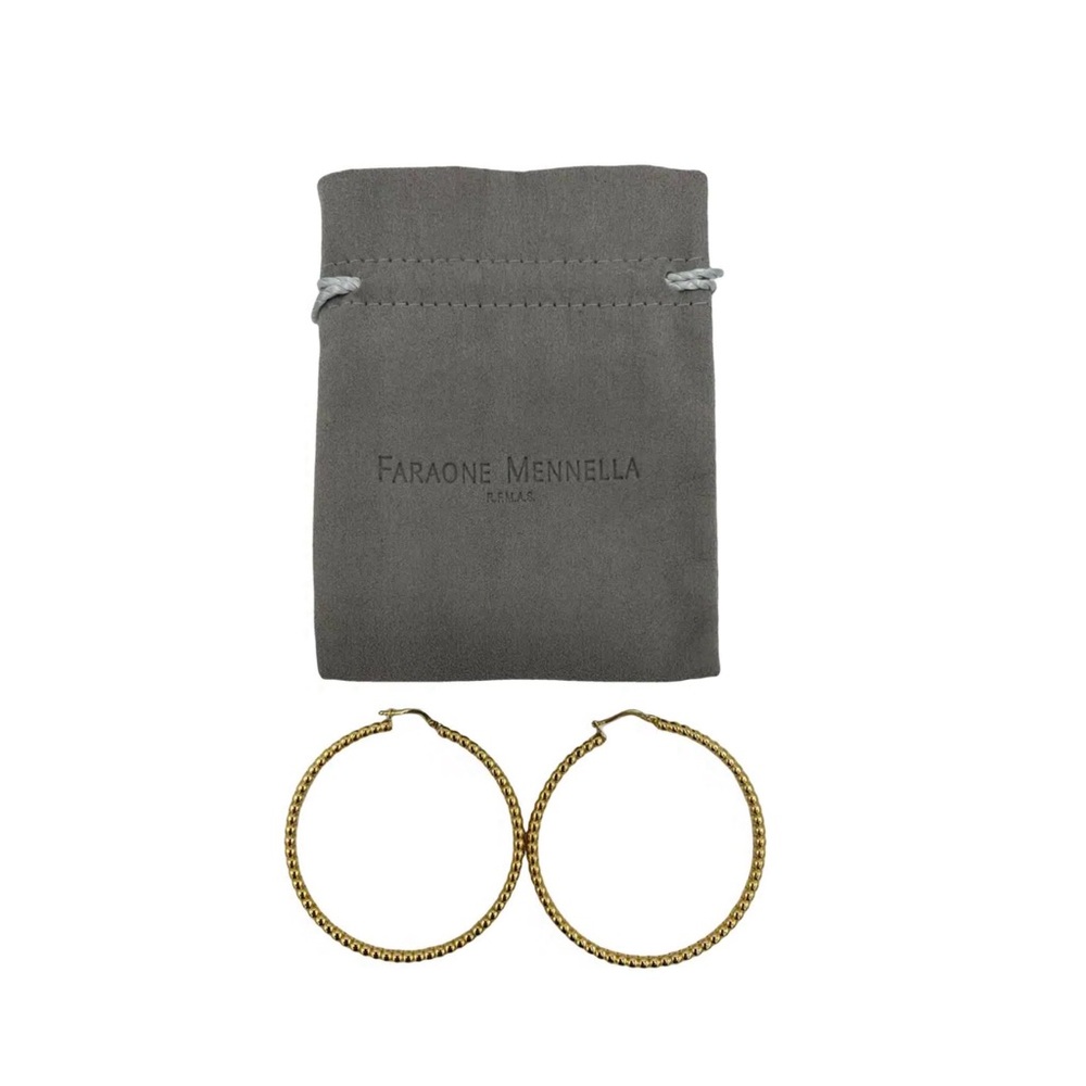 Faraone Mennella Gold Hoop Earrings
